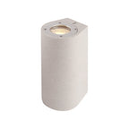 M7180 Levi Outdoor Round Wall Lamp 2 Light White Concrete