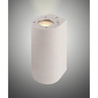 M7180 Levi Outdoor Round Wall Lamp 2 Light White Concrete