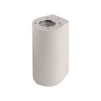 M7180 Levi Outdoor Round Wall Lamp 2 Light White Concrete