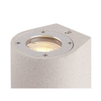 M7180 Levi Outdoor Round Wall Lamp 2 Light White Concrete
