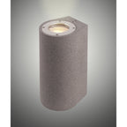 M7181 Levi Outdoor Round Wall Lamp 2 Light Grey Concrete