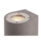 M7181 Levi Outdoor Round Wall Lamp 2 Light Grey Concrete