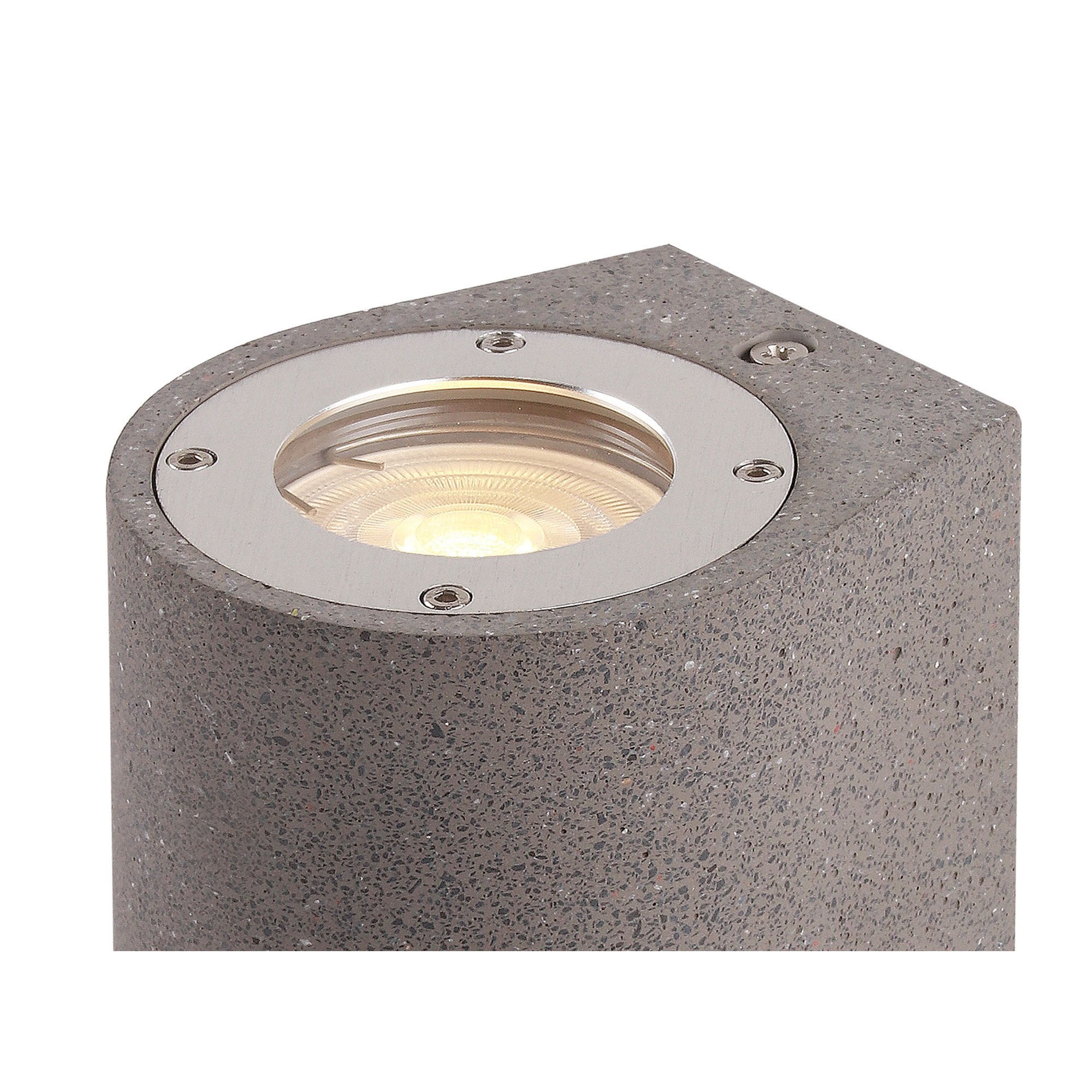 Levi Outdoor Round Wall  Lamp 2 Light Grey Concrete