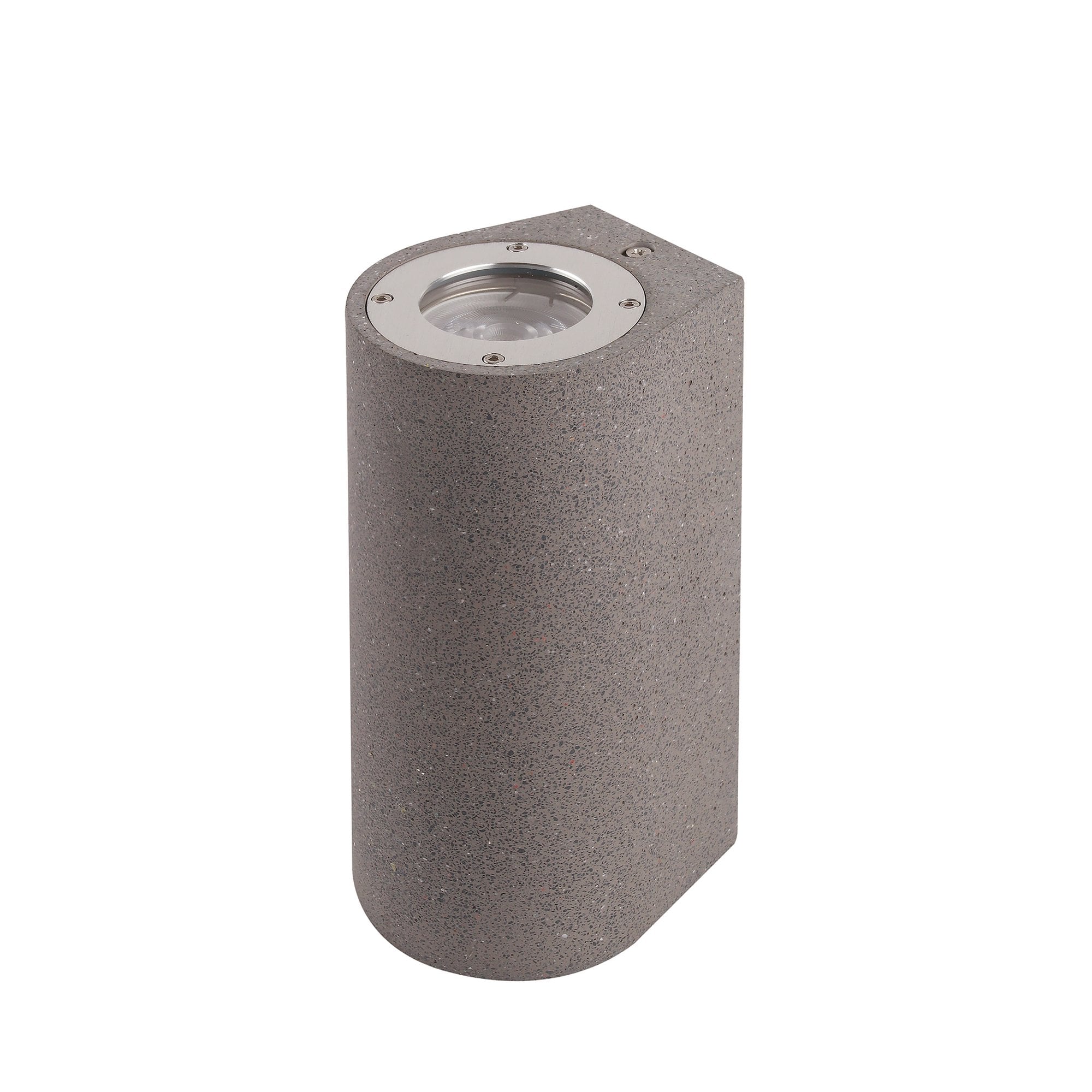 Levi Outdoor Round Wall  Lamp 2 Light Grey Concrete