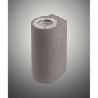 M7181 Levi Outdoor Round Wall Lamp 2 Light Grey Concrete