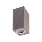 M7183 Levi Outdoor Rectangular Wall Lamp 2 Light Grey Concrete