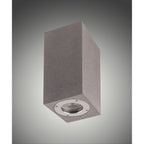 M7183 Levi Outdoor Rectangular Wall Lamp 2 Light Grey Concrete