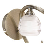 M1826 Loop Wall Lamp 1 Light G9 Antique Brass