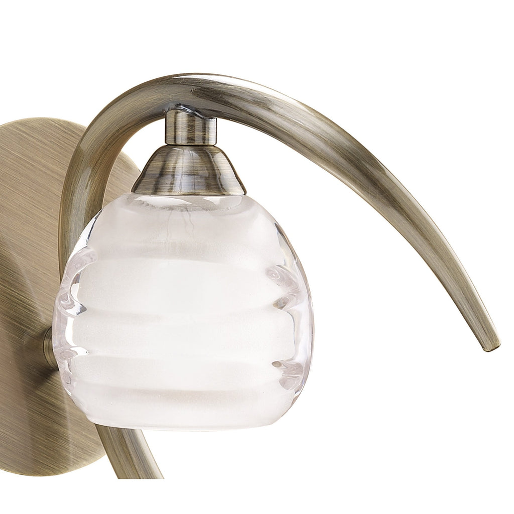 M1826 Loop Wall Lamp 1 Light G9 Antique Brass