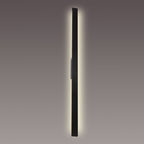 M7996 Lotus Outdoor 1.4m Wall Lamp 24W LED Black