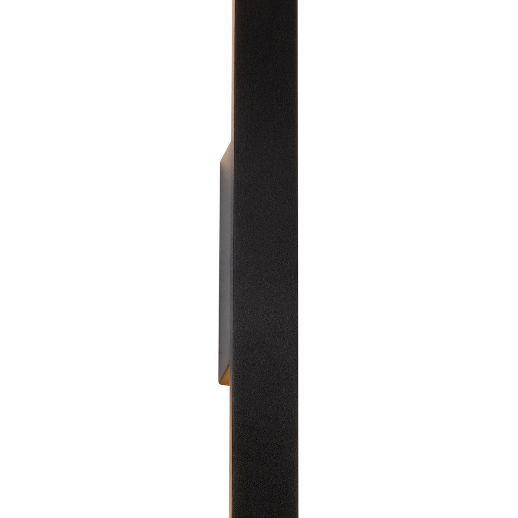 M7996 Lotus Outdoor 1.4m Wall Lamp 24W LED Black