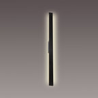 M7992 Lotus Outdoor 1.2m Wall Lamp 18W LED Black