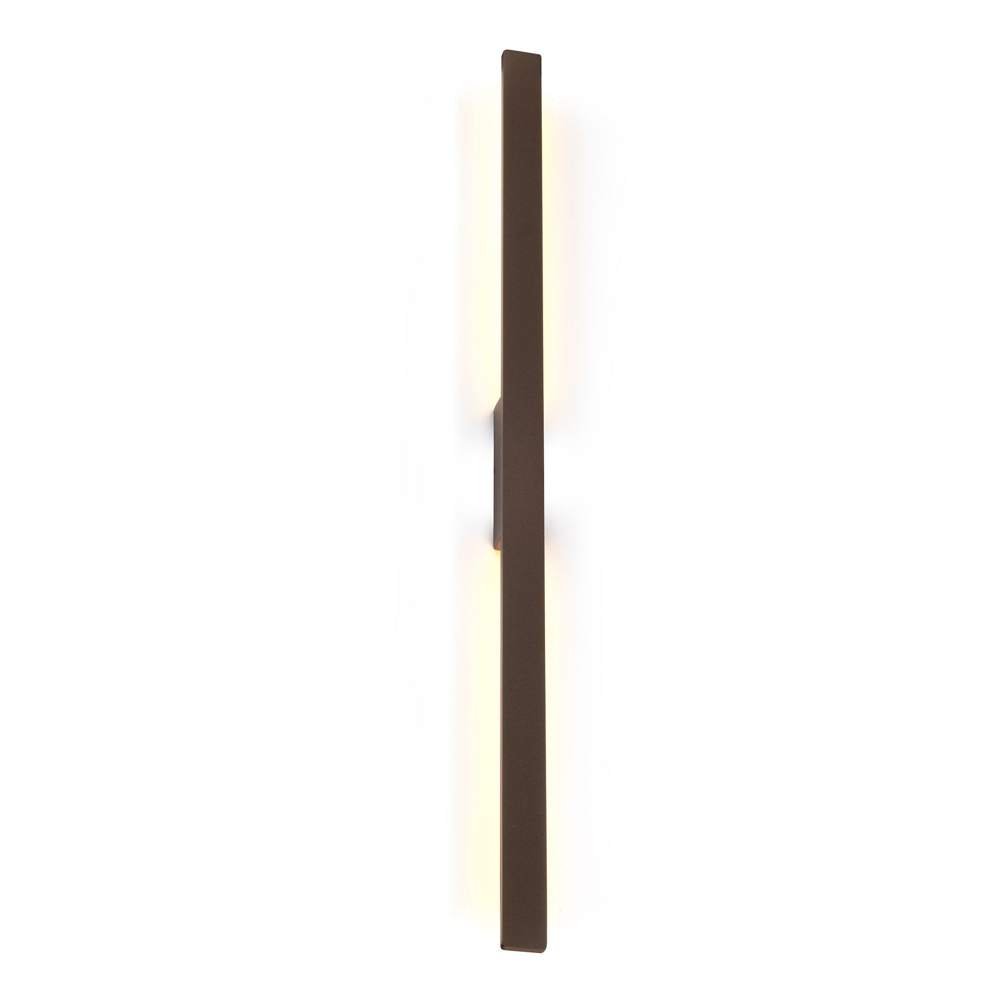 M7997 Lotus Outdoor 1.4m Wall Lamp 24W LED Rust Brown