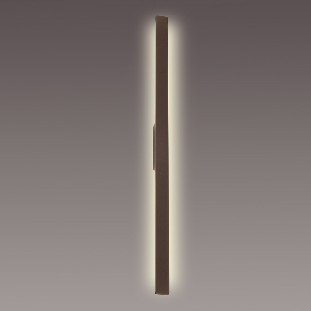 M7997 Lotus Outdoor 1.4m Wall Lamp 24W LED Rust Brown