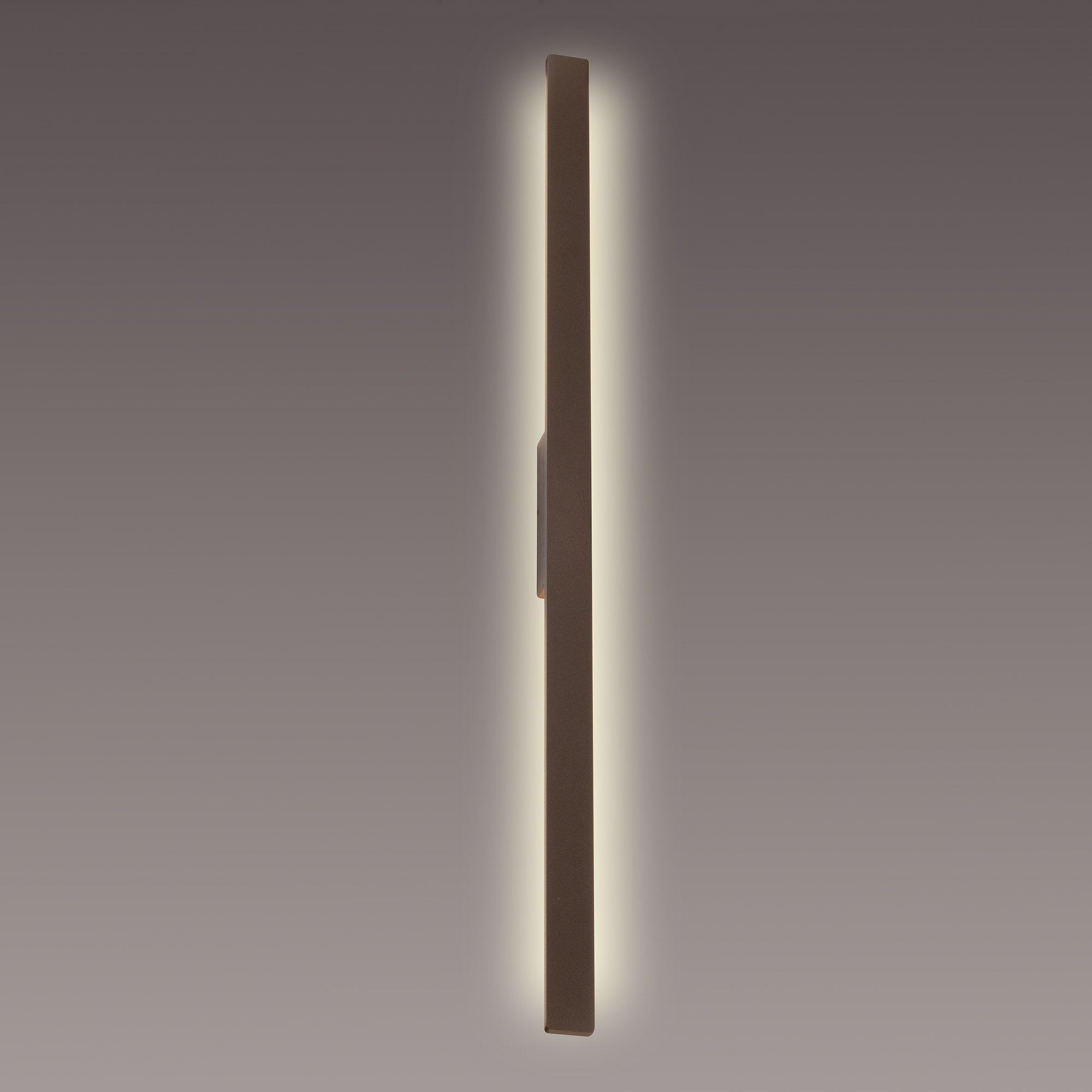 M7997 Lotus Outdoor 1.4m Wall Lamp 24W LED Rust Brown
