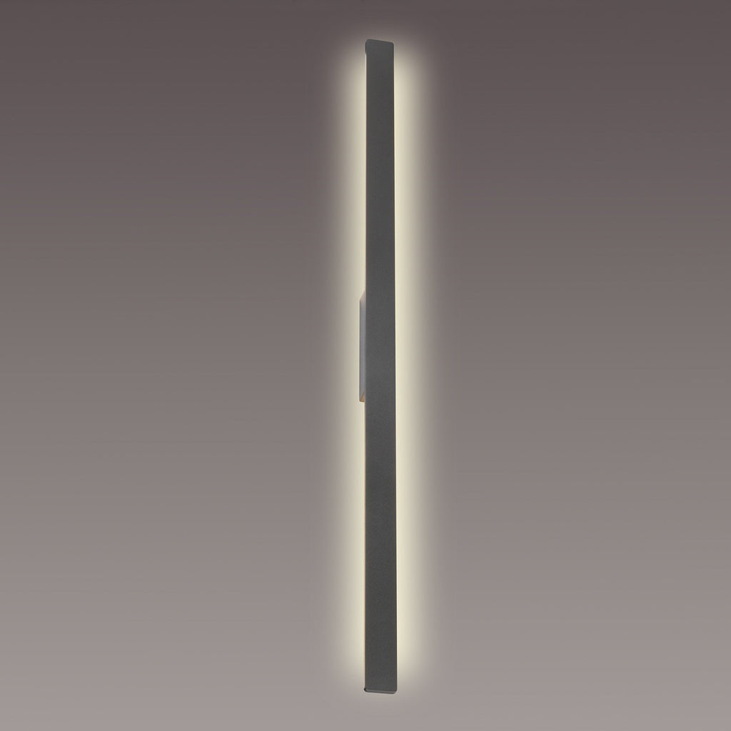 M7995 Lotus Outdoor 1.4m Wall Lamp 24W LED Anthracite