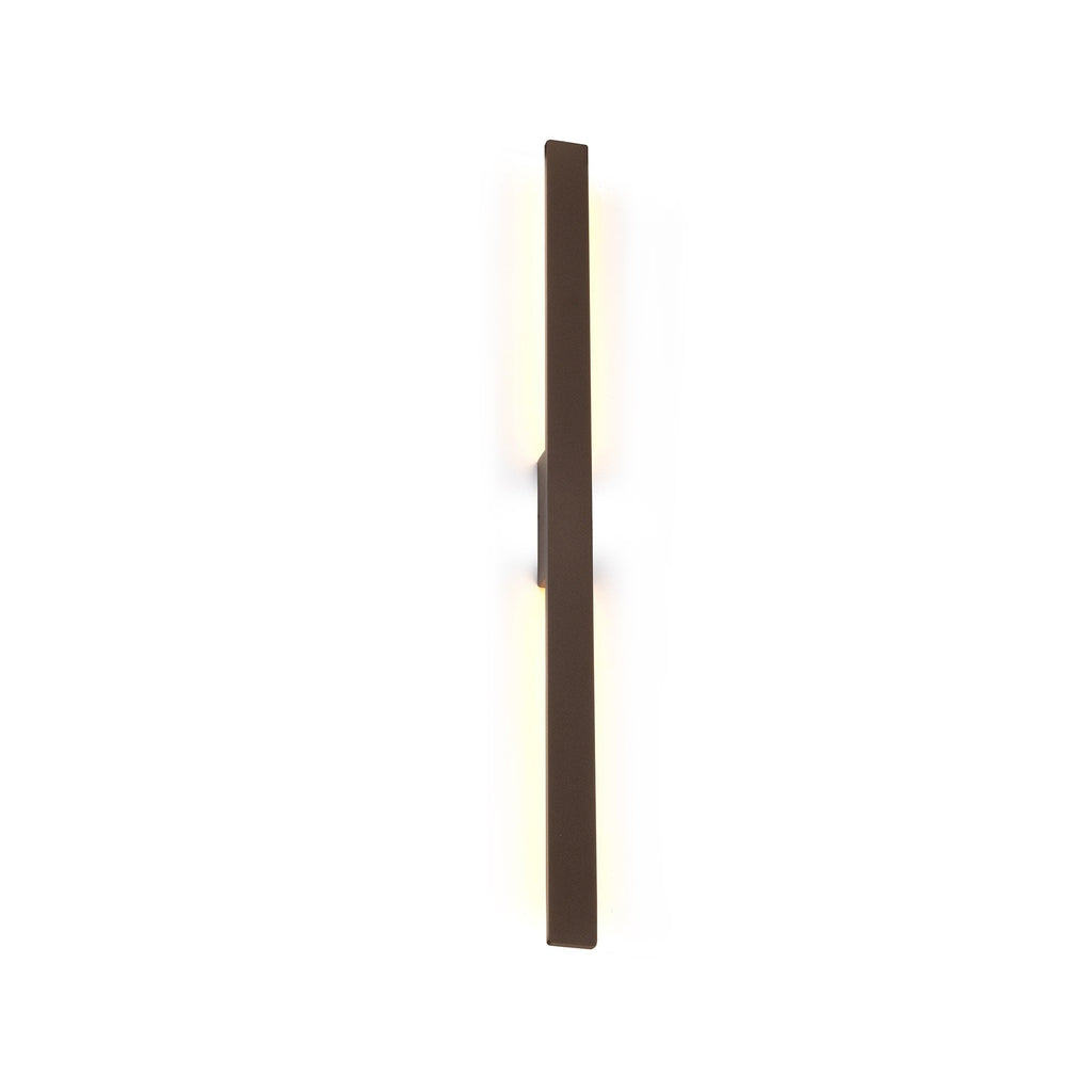 M7993 Lotus Outdoor 1.2m Wall Lamp 18W LED Rust Brown
