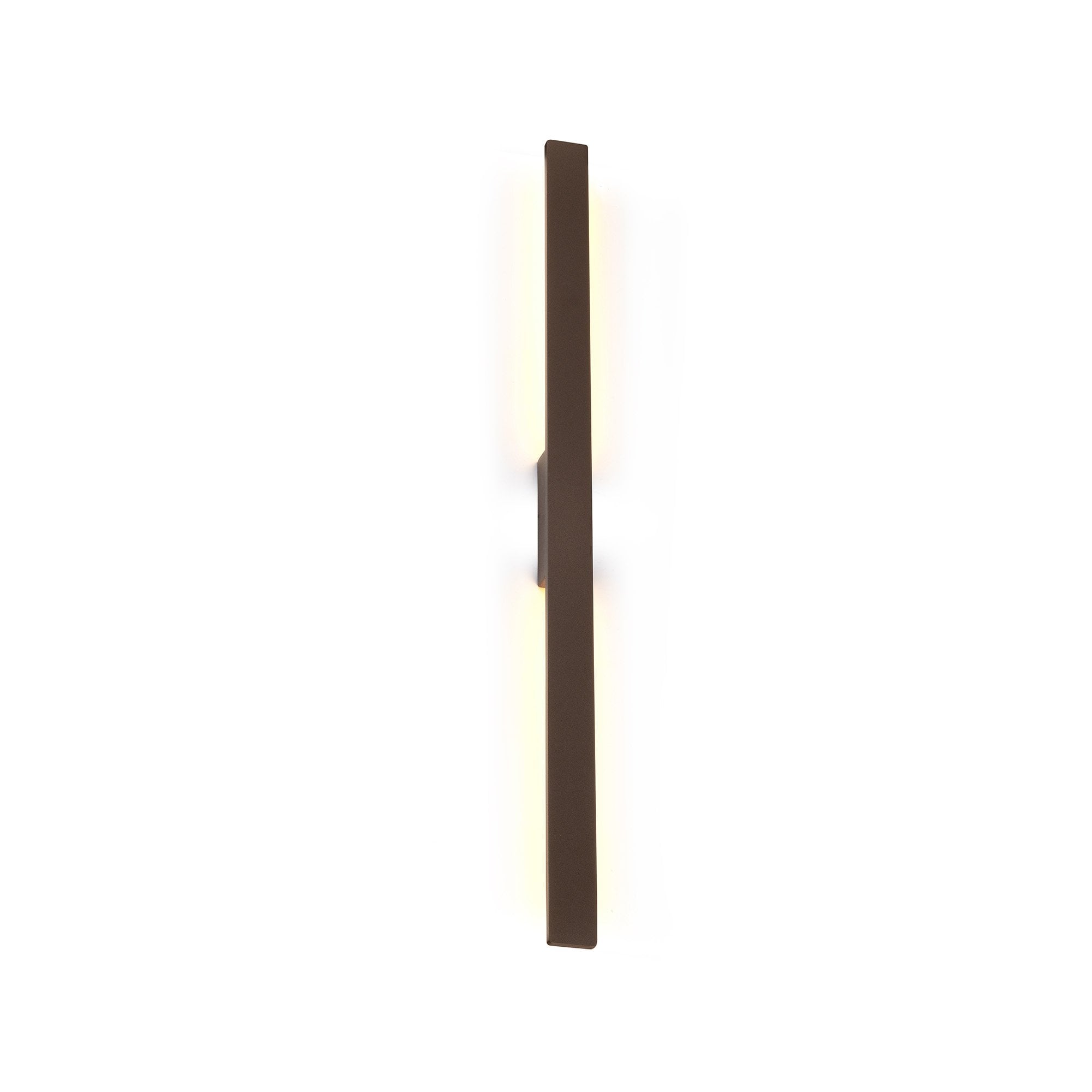 M7993 Lotus Outdoor 1.2m Wall Lamp 18W LED Rust Brown