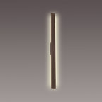 M7993 Lotus Outdoor 1.2m Wall Lamp 18W LED Rust Brown