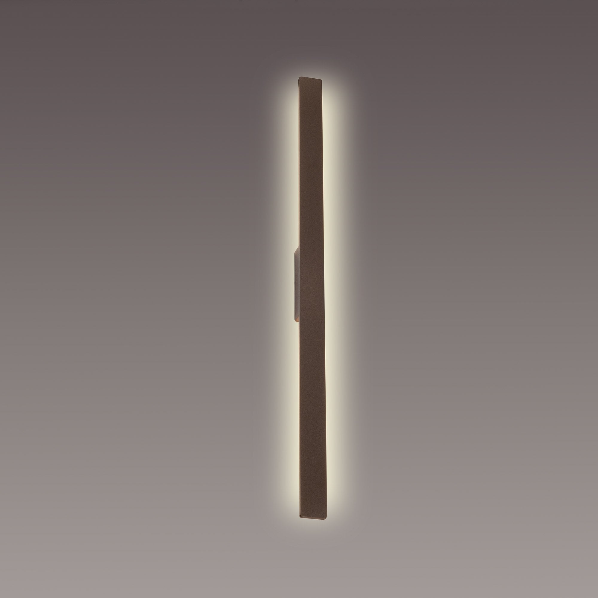 M7993 Lotus Outdoor 1.2m Wall Lamp 18W LED Rust Brown