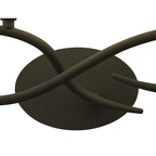 M3687 Lua Wall Lamp 2 Light E27 Ash Grey Ash Grey Shade