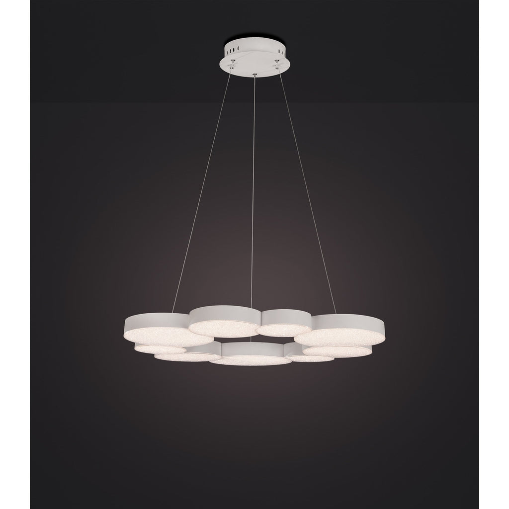 M5760 Lunas Pendant 80cm Diameter 76W LED RF Remote Control White