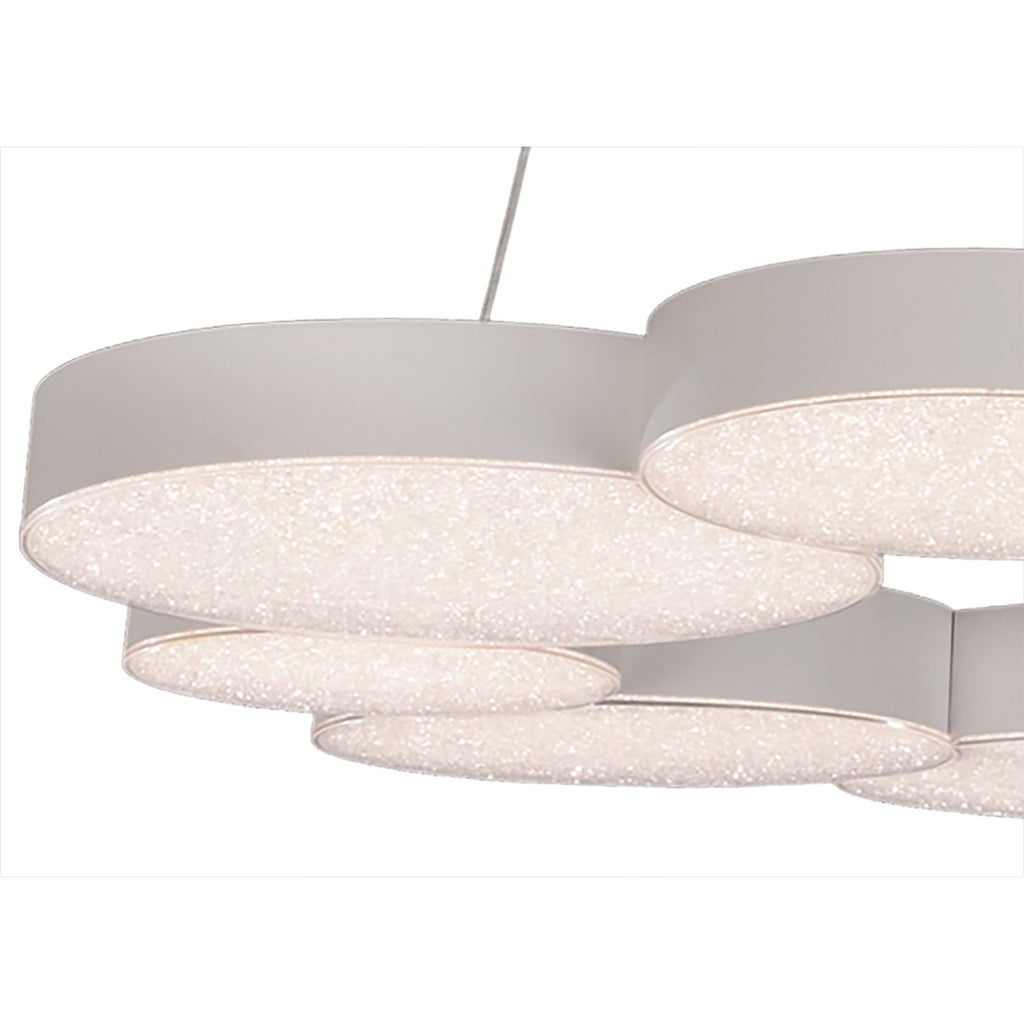 M5760 Lunas Pendant 80cm Diameter 76W LED RF Remote Control White