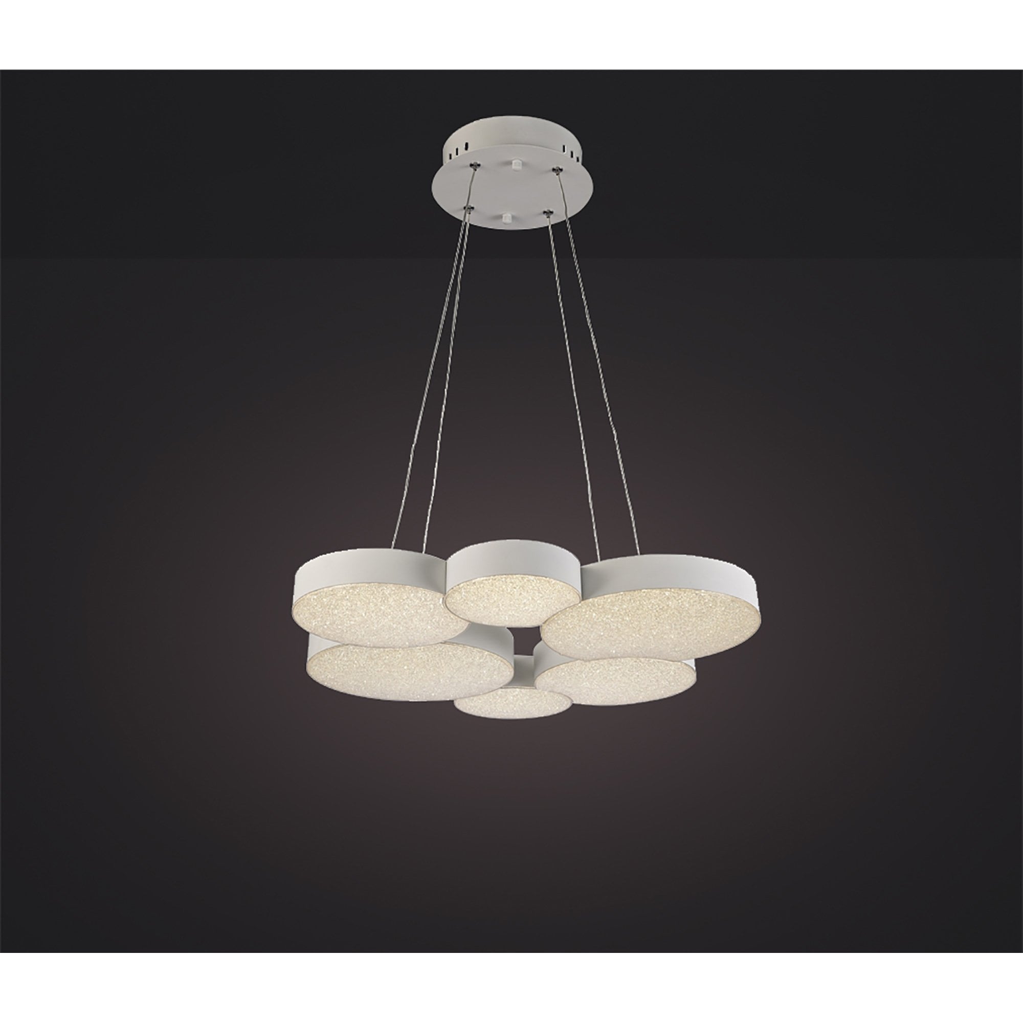 M5761 Lunas Pendant 61cm Diameter 54W LED RF Remote Control White