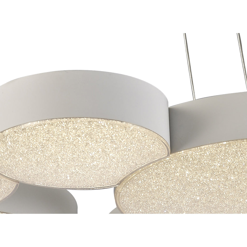 M5761 Lunas Pendant 61cm Diameter 54W LED RF Remote Control White