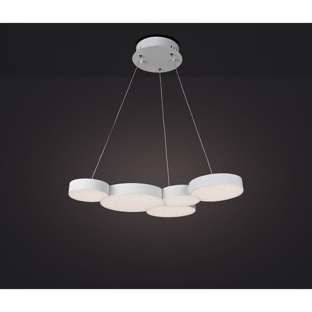 M5762 Lunas Pendant 63.5cm x 46.3cm 43W LED RF Remote Control White