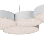 M5762 Lunas Pendant 63.5cm x 46.3cm 43W LED RF Remote Control White