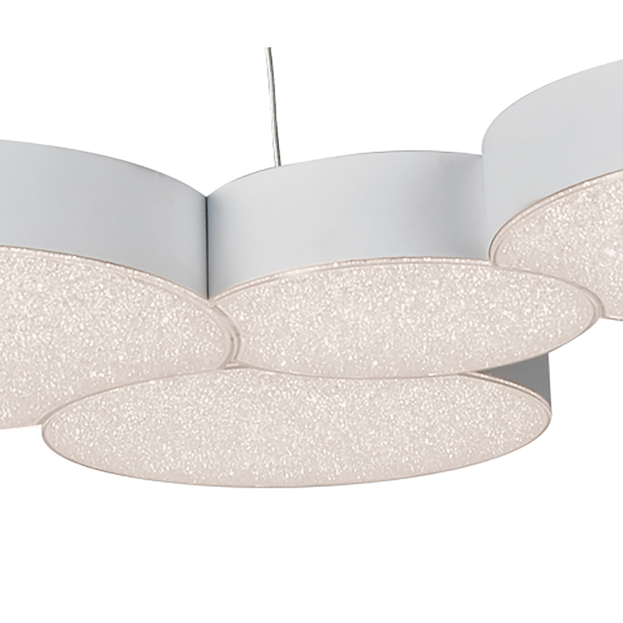 M5762 Lunas Pendant 63.5cm x 46.3cm 43W LED RF Remote Control White