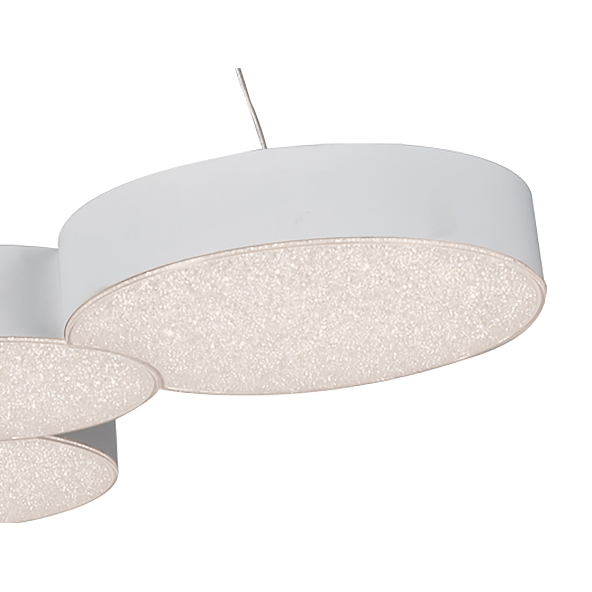 M5762 Lunas Pendant 63.5cm x 46.3cm 43W LED RF Remote Control White