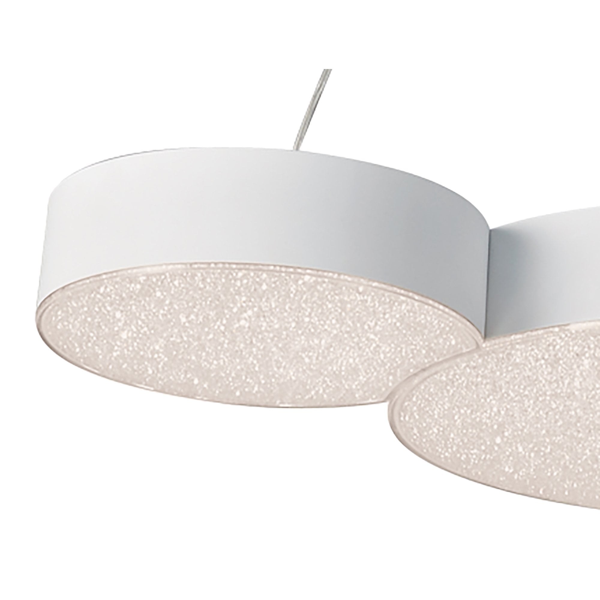M5762 Lunas Pendant 63.5cm x 46.3cm 43W LED RF Remote Control White