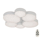 M5764 Lunas Flush Ceiling 61cm Diameter 54W LED RF Remote Control White