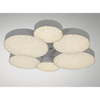 M5764 Lunas Flush Ceiling 61cm Diameter 54W LED RF Remote Control White