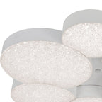 M5764 Lunas Flush Ceiling 61cm Diameter 54W LED RF Remote Control White