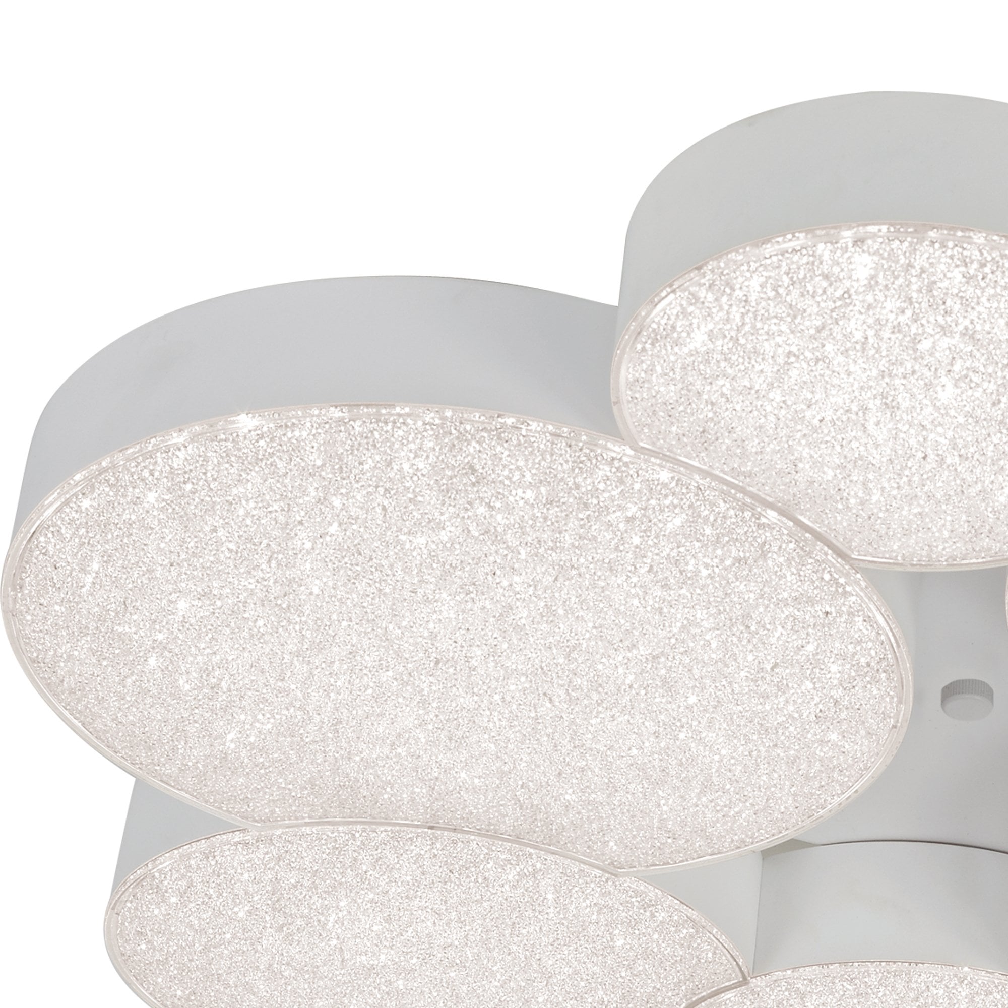 M5764 Lunas Flush Ceiling 61cm Diameter 54W LED RF Remote Control White