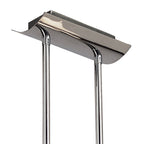 M0172 Lupa Rectangular Telescopic Pendant Bar 6 Light G9 Polished Chrome/Frosted White Glass