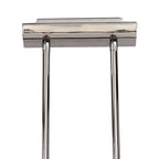 M0170 Lupa Telescopic Pendant Curved Linear Bar 4 Light G9 Polished Chrome/Frosted White Glass