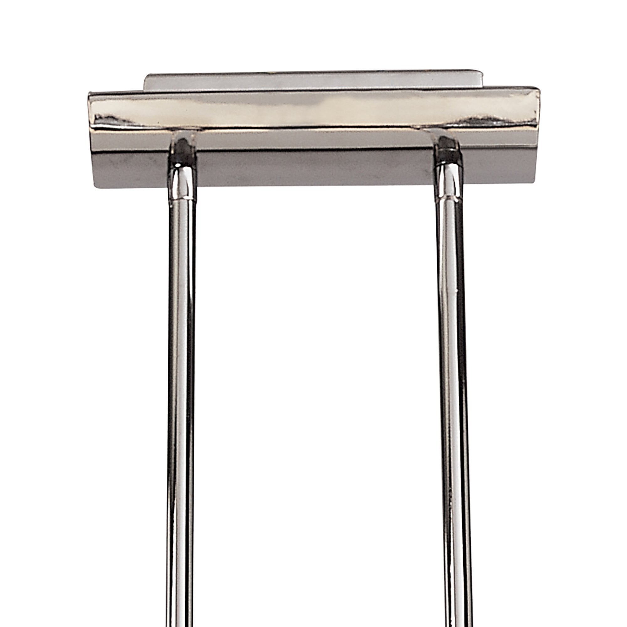 M0170 Lupa Telescopic Pendant Curved Linear Bar 4 Light G9 Polished Chrome/Frosted White Glass