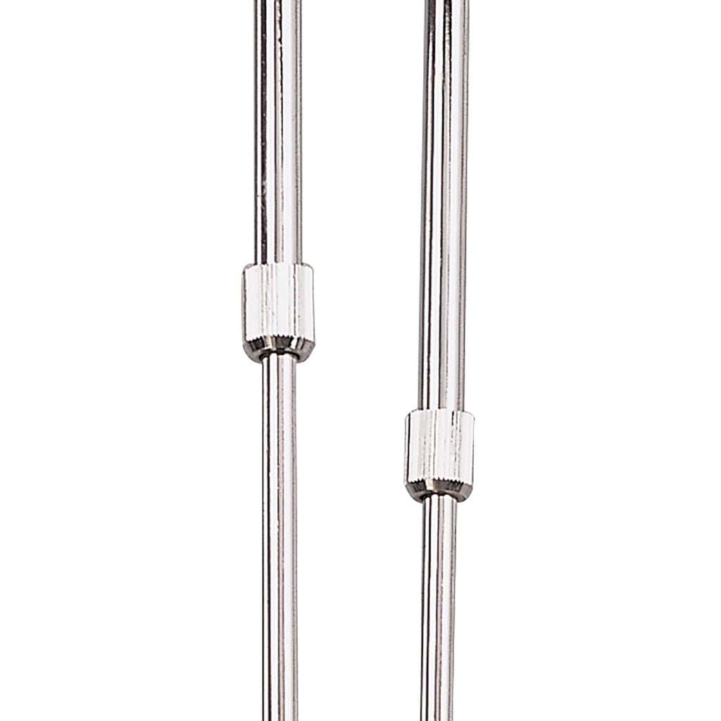 M0169 Lupa Telescopic Pendant Linear Bar 4 Light G9 Polished Chrome/Frosted White Glass