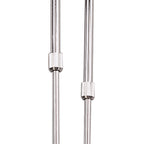 M0169 Lupa Telescopic Pendant Linear Bar 4 Light G9 Polished Chrome/Frosted White Glass