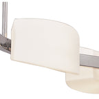 M0169 Lupa Telescopic Pendant Linear Bar 4 Light G9 Polished Chrome/Frosted White Glass