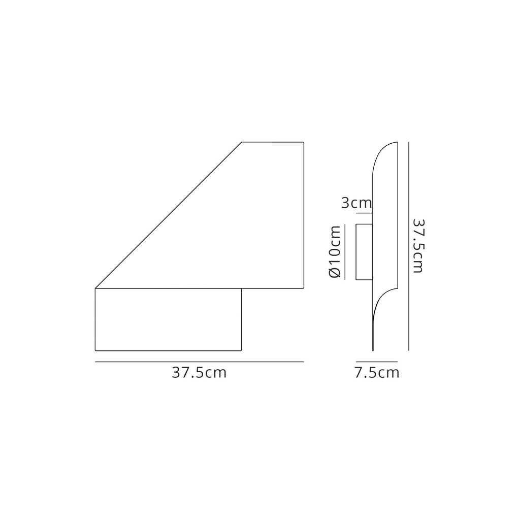 M7693 Luppi Wall Light 1 Light White