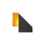 M7694 Luppi Wall Light 1 Light Black/Gold