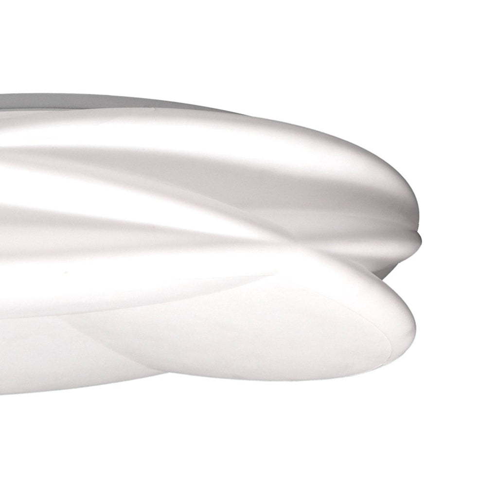 M5955 Lascas Flush 70cm Round 60W LED -6500K Tuneable Remote Control White