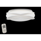 M5956 Lascas Flush 54cm Round 55W LED -6500K Tuneable Remote ControlWhite