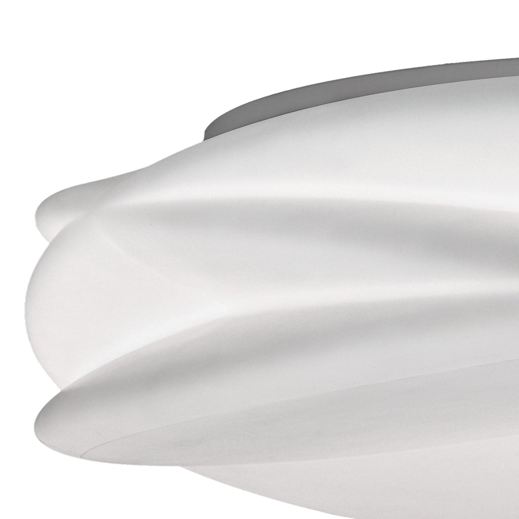 M5956 Lascas Flush 54cm Round 55W LED -6500K Tuneable Remote ControlWhite