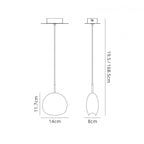 M6187 Lens Pendant 14cm Round 1 Light Chrome Glass